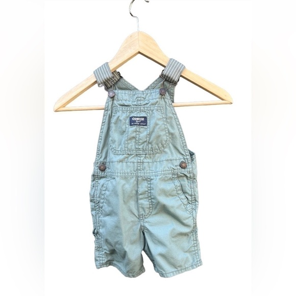 GREEN Oshkosh Overalls 2T - Picture 1 of 10